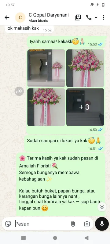 Pengiriman Karangan Bunga Baran Nguter