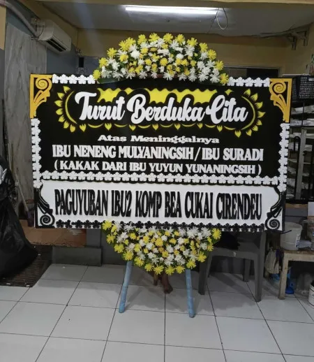 Papan Bunga Duka Baran Nguter